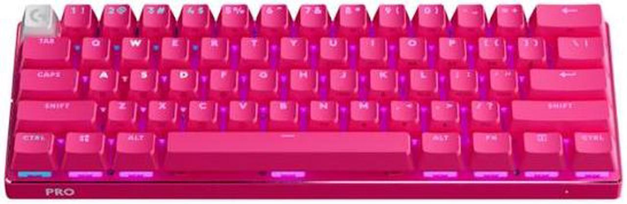 Logitech PRO X 60 LIGHTSPEED Wireless Backlit Mechanical GX Optical Linear Gaming Keyboard - Magenta - En