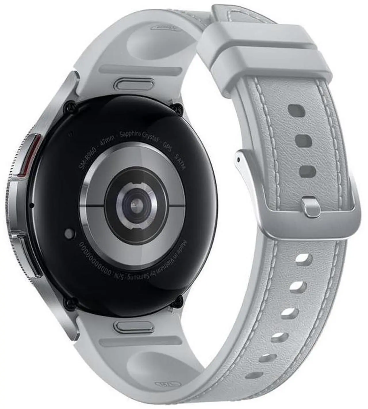 Alt view image 2 of 6 - Samsung Galaxy Watch 6 Classic 47mm Stainless-Steel Smartwatch w/ Fitness Tracker, Heart Monitor, BIA Sensor, Bluetooth  Silver