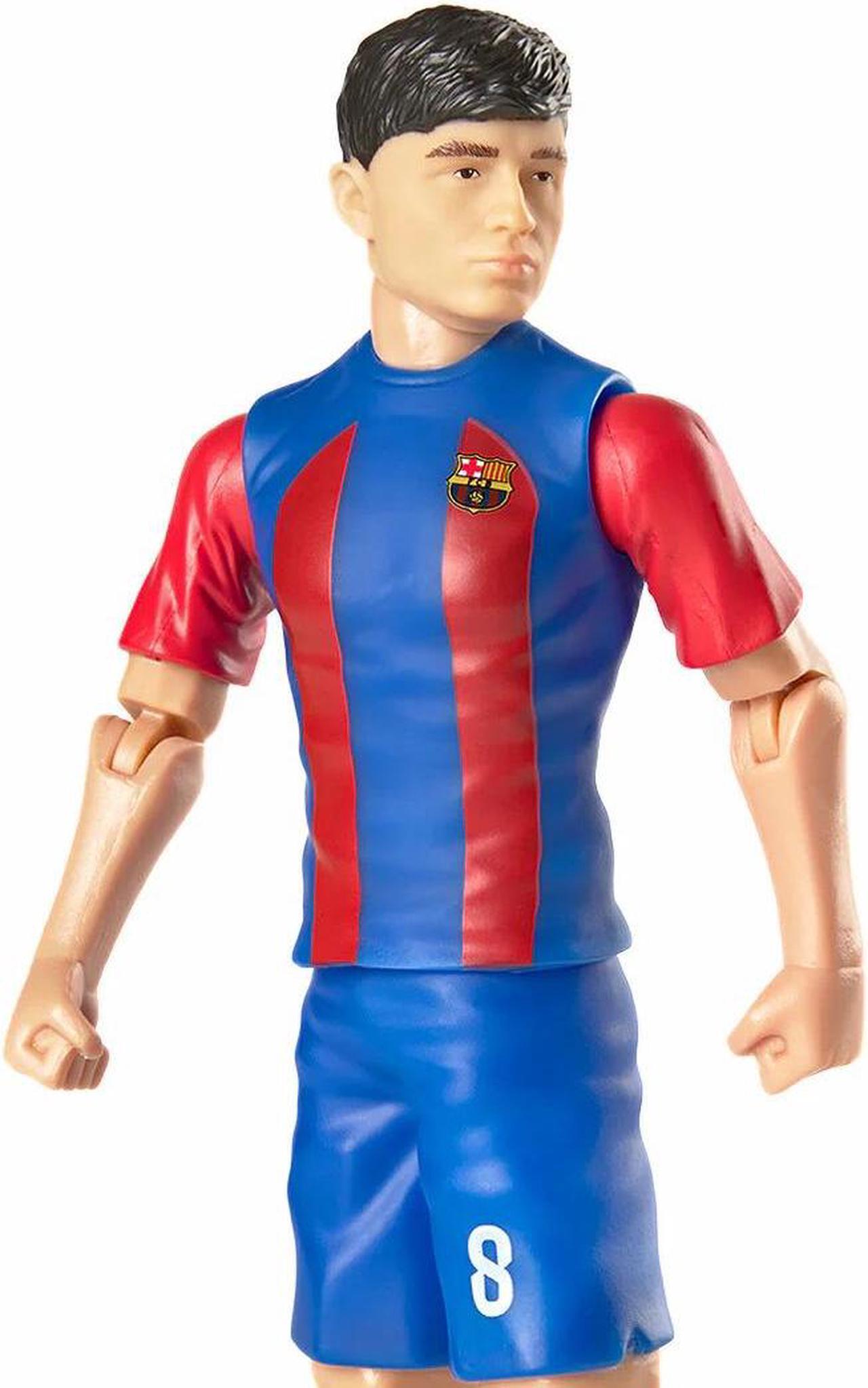 Alt view image 5 of 6 - Banbo Toys SOCKERS FC Barcelona Pedri 8" Collectible Soccer Action Figure