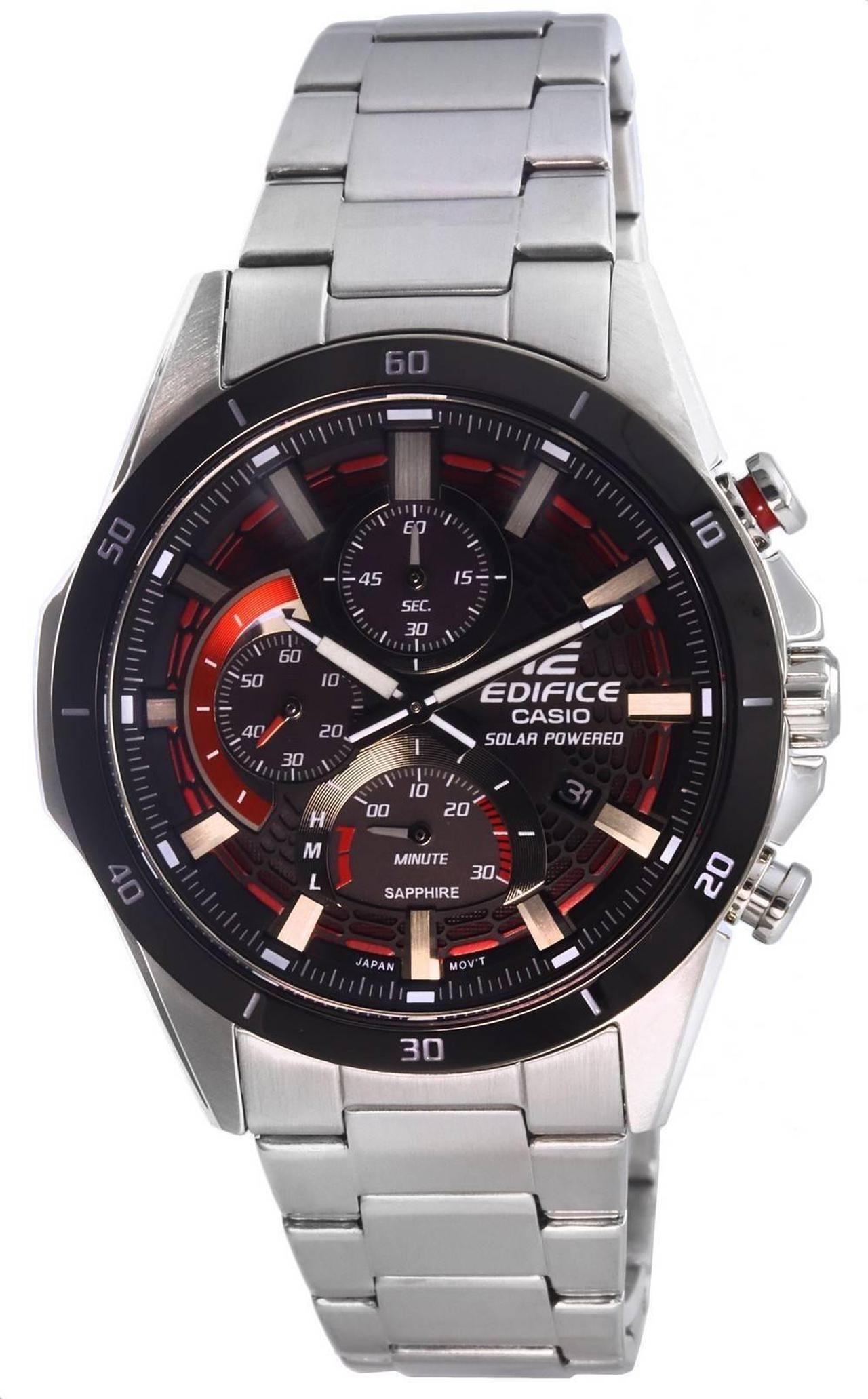 Main image of Casio Edifice Chronograph Analog Solar Powered 100M Mens Watch EFS-S610DB-1AV