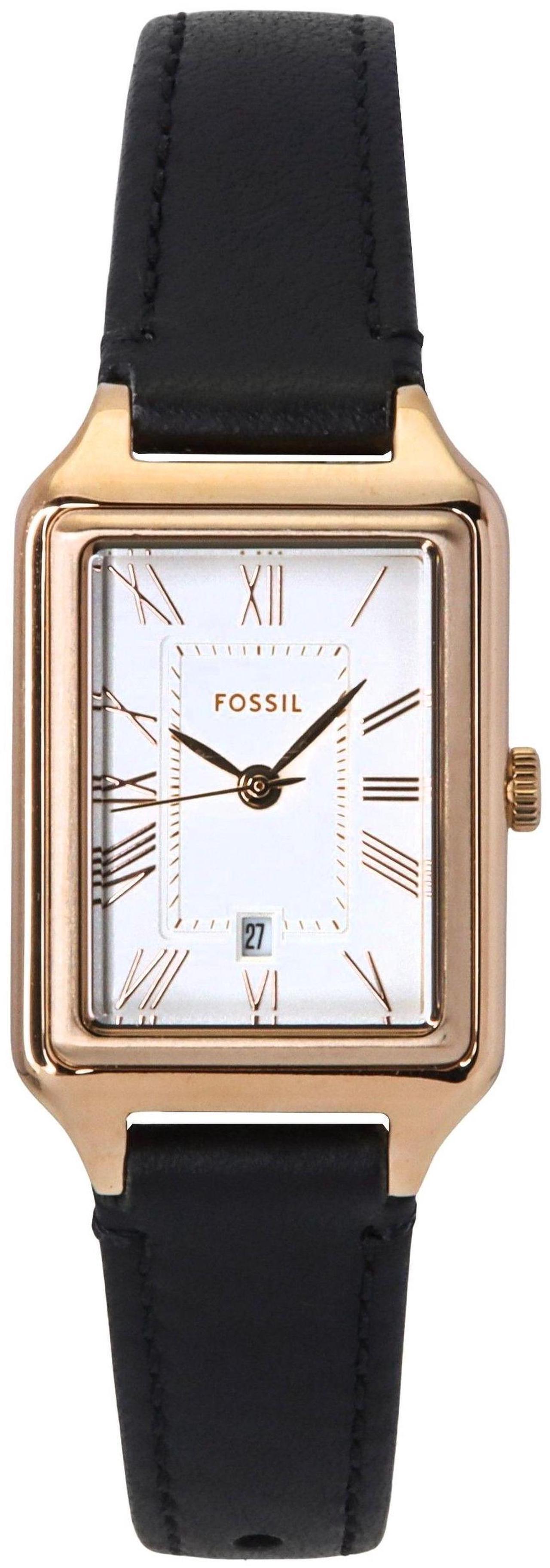 Main image of Fossil Raquel Leather Strap White Dial Quartz ES5310 Women's Watch
