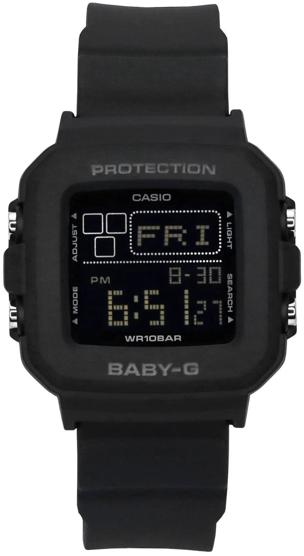 Main image of Casio Baby-G Digital Resin Strap Black Dial Quartz BGD-10-1 100M Women's Watch