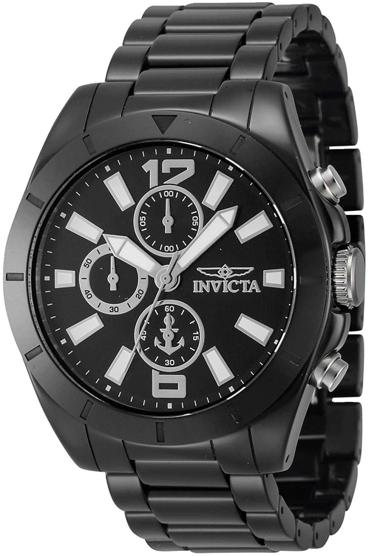 Main image of Invicta Ocean Voyage Chronograph Black Dial 100M Men's Watch 46298