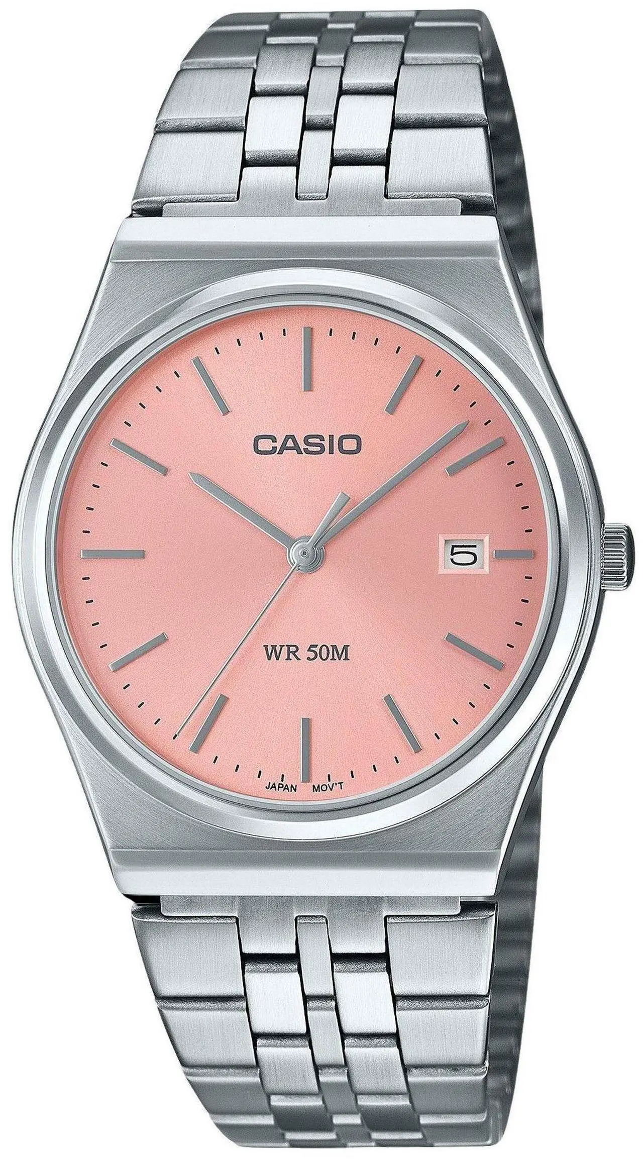 Main image of Casio Standard Analog Pink Dial Dress Quartz Unisex Watch MTP-B145D-4AV