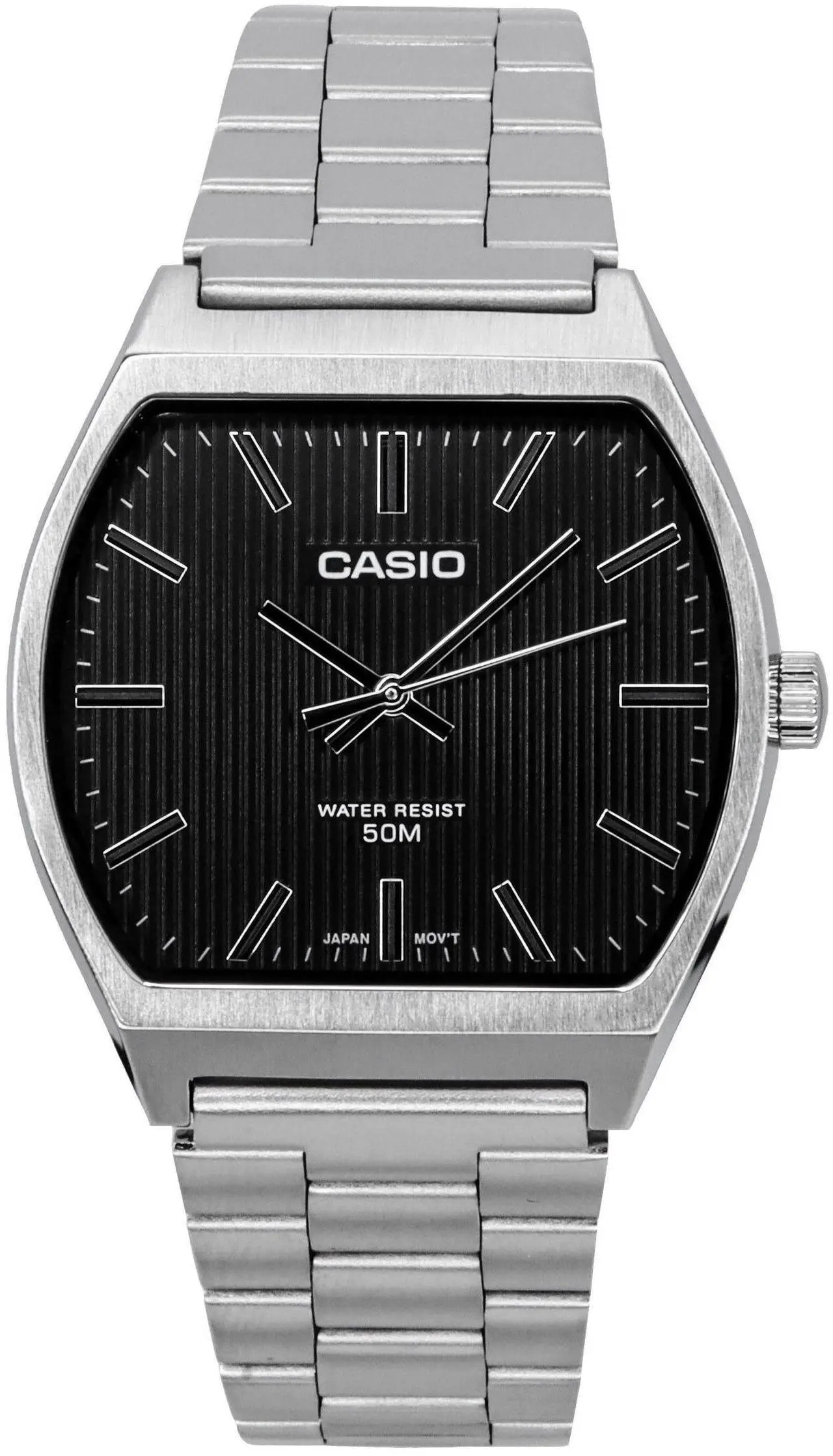 Main image of Casio Standard Analog Stainless Steel Black Dial Quartz MTP-B140D-1A Men's Watch
