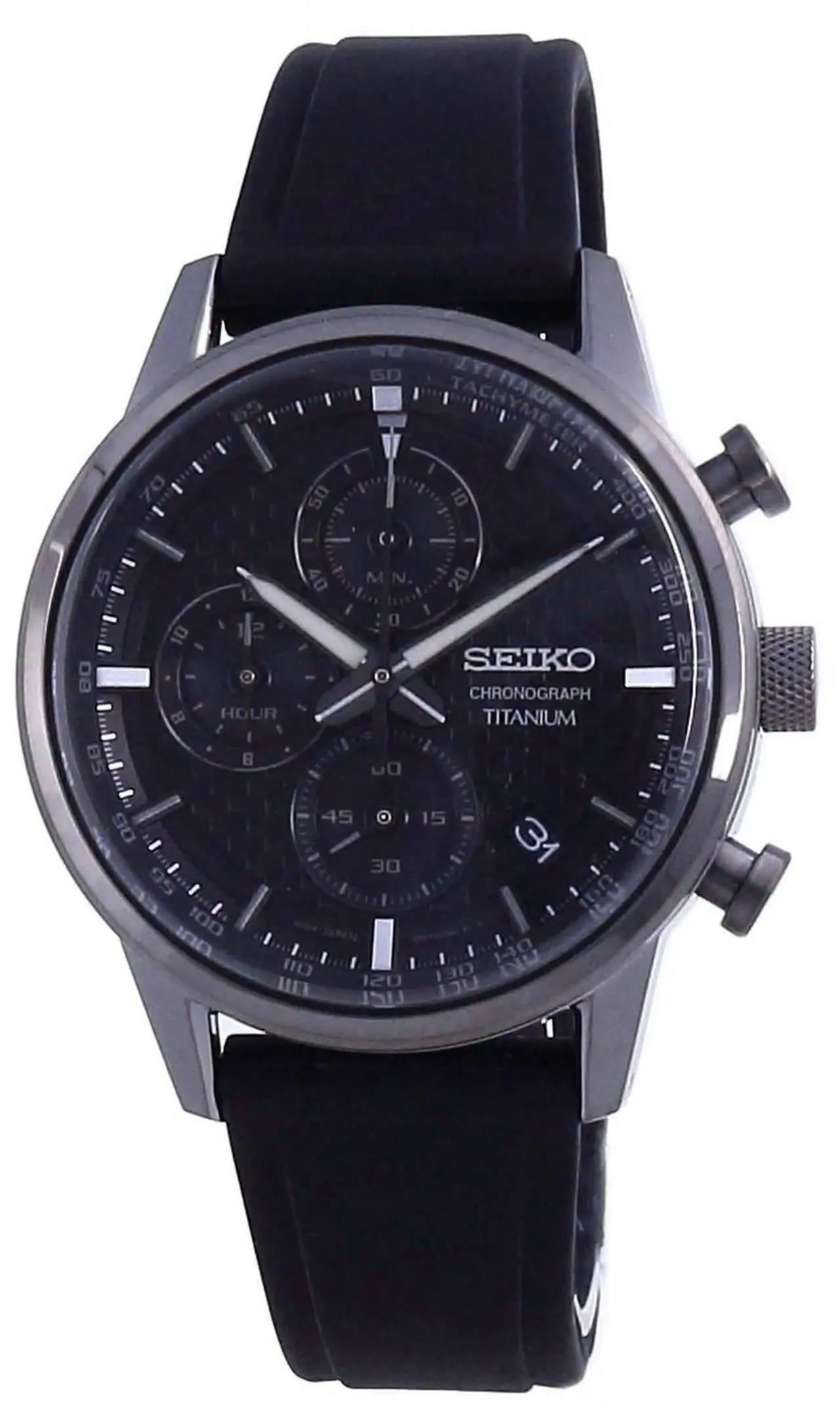 Main image of Seiko Discover More Titanium Chronograph Quartz 100M Mens Watch SSB393P1