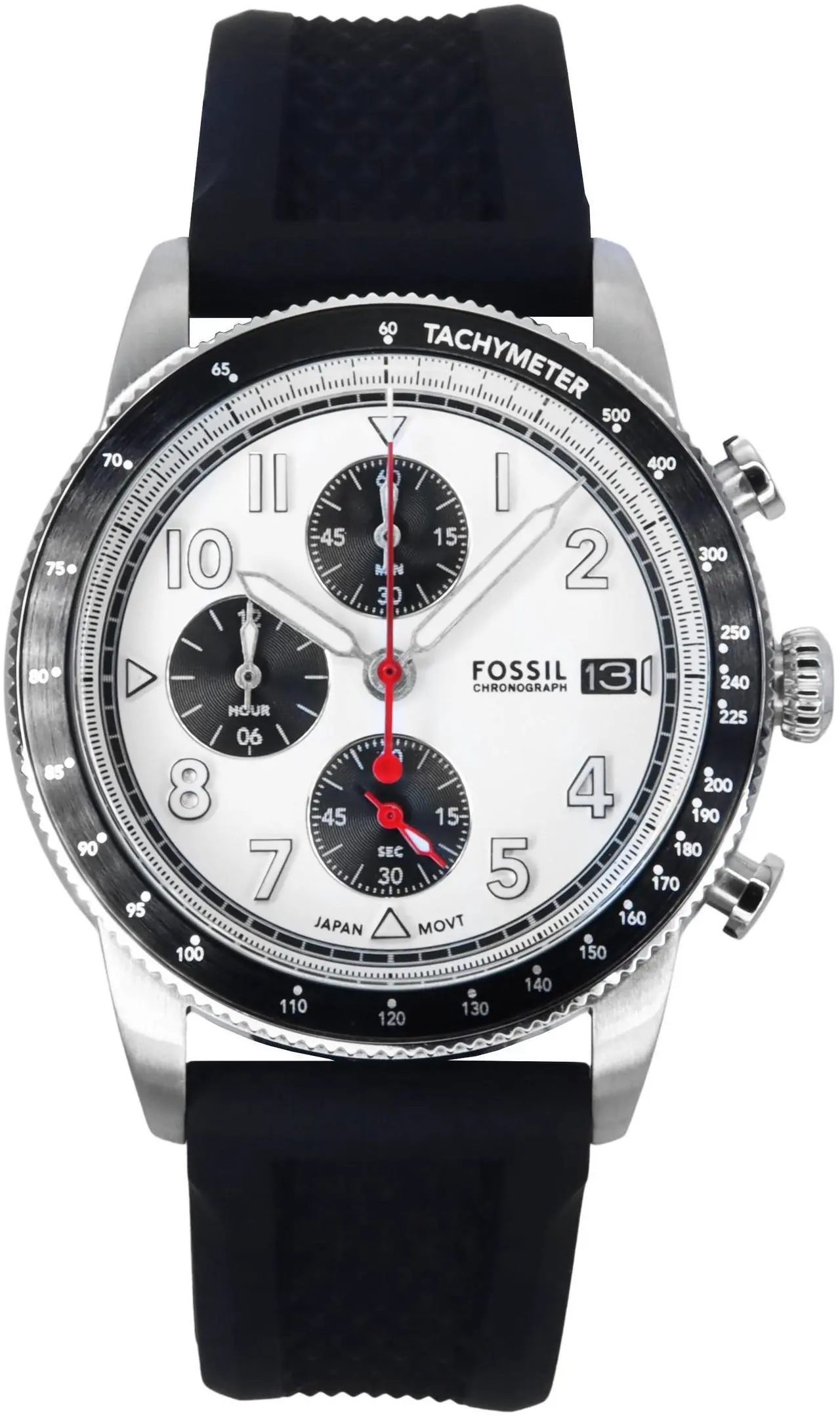 Main image of Fossil Sport Tourer Chronograph White Dial Quartz Men's Watch FS6087
