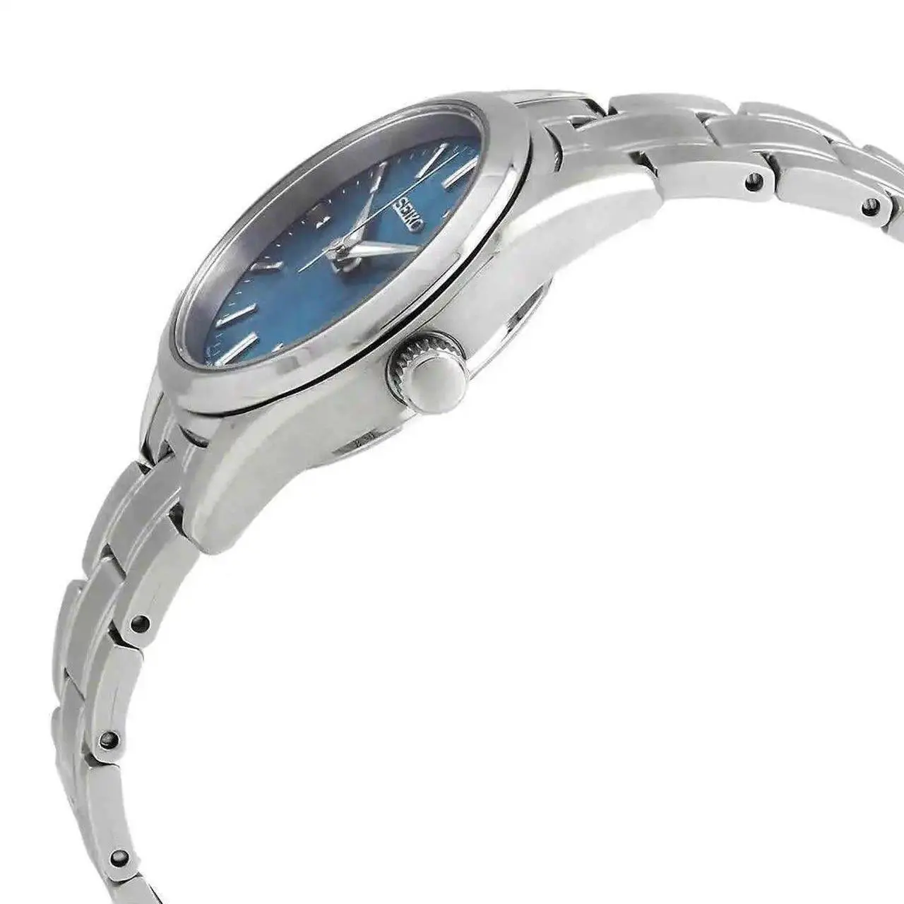 Alt view image 2 of 3 - Seiko Classic Stainless Steel Blue Dial Quartz SUR531P1 100M Women's Watch