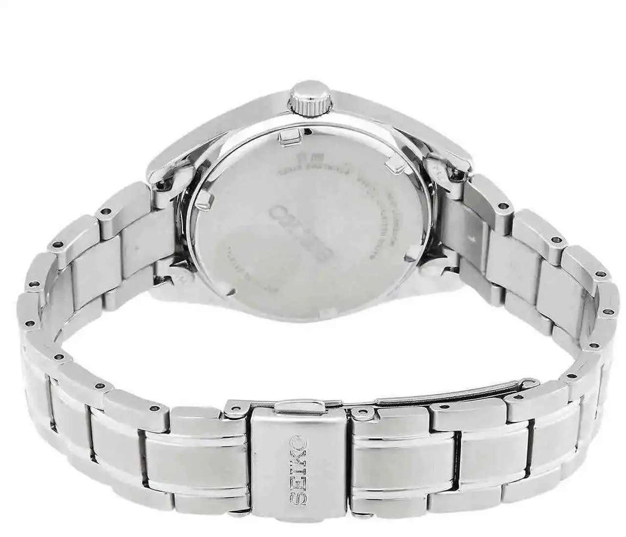 Alt view image 3 of 3 - Seiko Classic Stainless Steel Blue Dial Quartz SUR531P1 100M Women's Watch