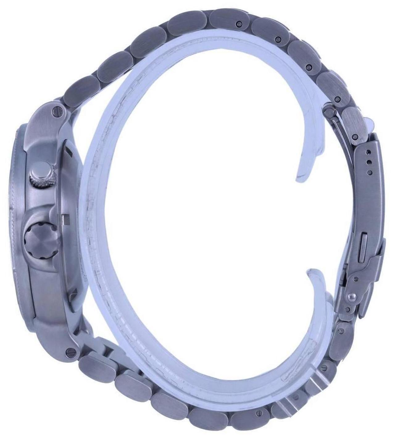 Alt view image 4 of 7 - Ratio FreeDiver Blue Dial Stainless Steel Quartz 1000 Meters Helium-Safe 1050HA93-12V-BLU Mens Watch