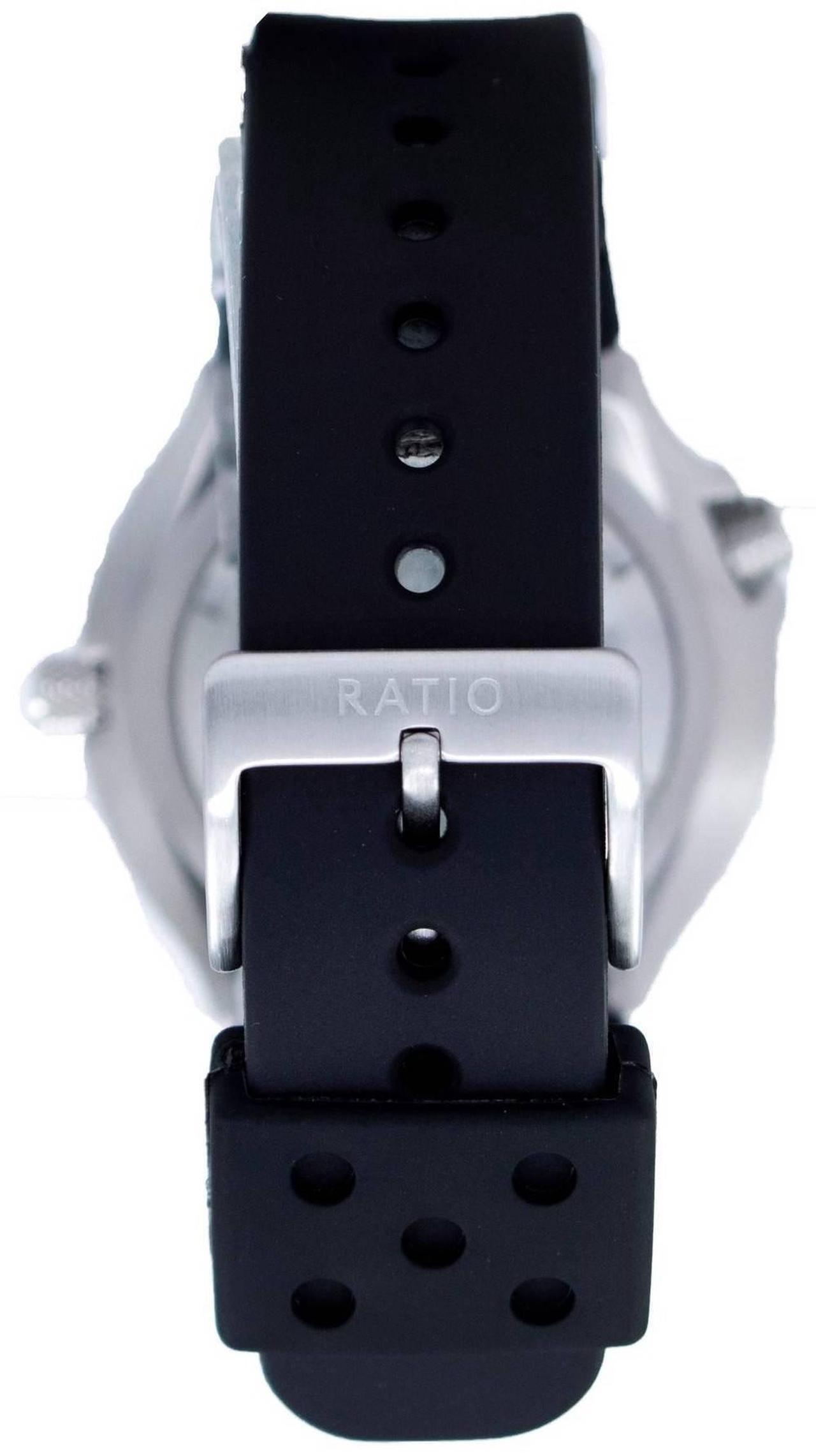 Alt view image 3 of 7 - RATIO FreeDiver Helium Safe 1000M Sapphire Crystal Quartz 1038EF102V Mens Watch