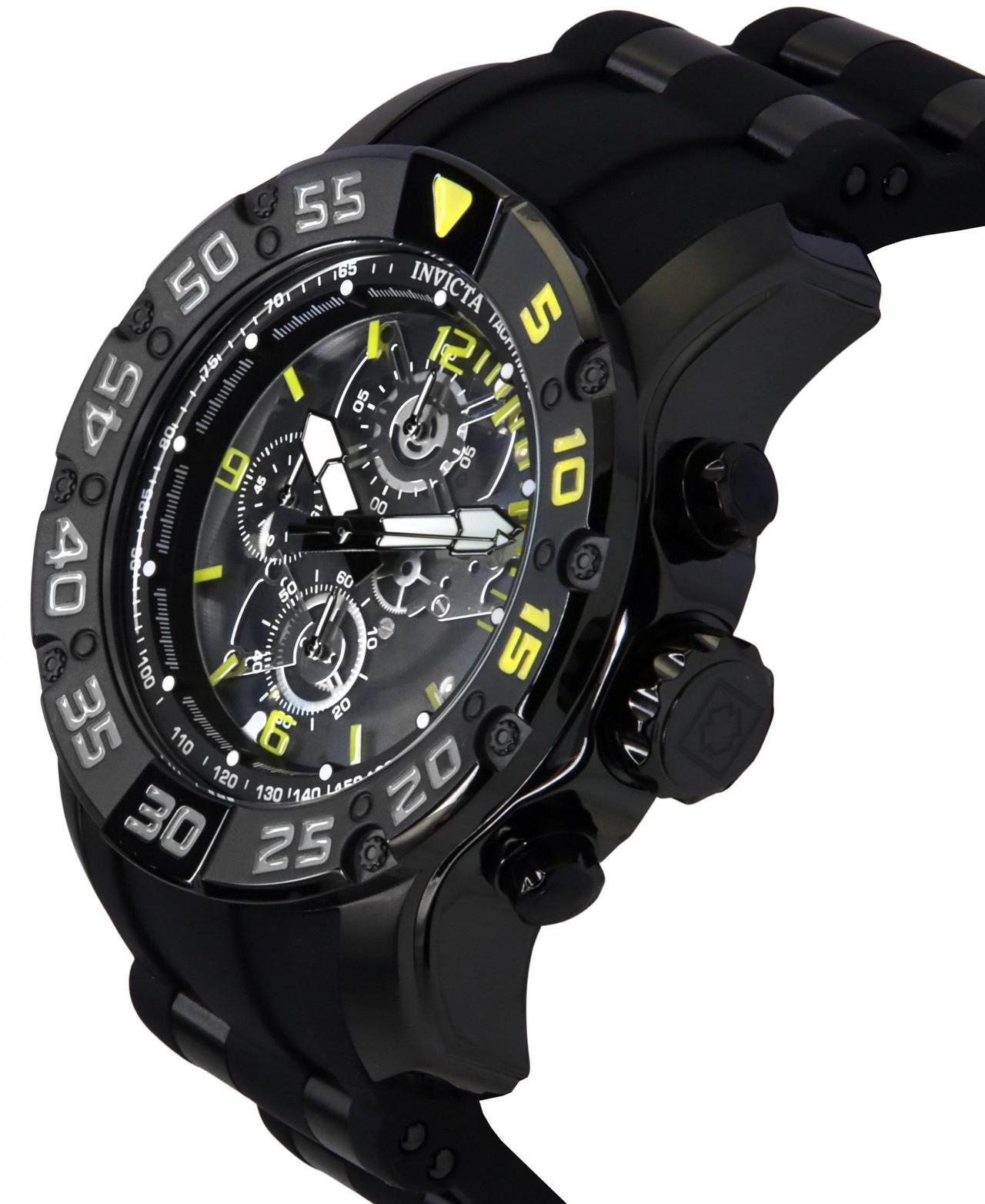 Alt view image 7 of 7 - Invicta Racing Black Skeleton Dial Quartz Sports 100M Men's Watch 48062