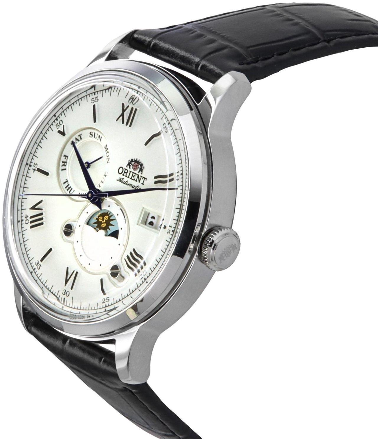 Alt view image 2 of 3 - Orient Bambino 9 Sun And Moon Automatic Men's Watch RA-AK0802S10B RA-AK0802S30B