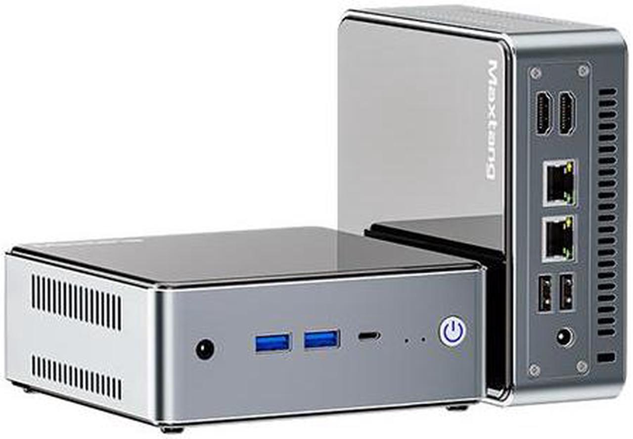 Maxtang Mini PC 12th Gen Core i5-1240P(12C/16T, Up to 4.4GHz) Mini PC Computer with DDR5 Support 4K@60Hz Display for Business Office, Home No Memory / No Hard Drive/No System