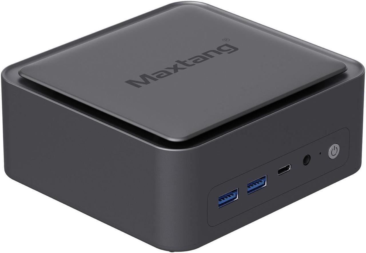 Maxtang Mini PC Gaming Ryzen 9 6900HX [8C/16T UP to 4.9GHz] Windows 11 Pro DDR5 M.2 2280 NVMe Quiet Mini Desktop Computer USBC4 LAN [2.5GbE] Security Lock 16GB RAM / 512GB SSD Space Gray