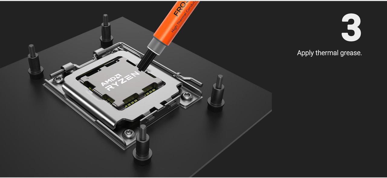 Alt view image 4 of 6 - ID-COOLING AM5/AM4 Metal Mounting Kit for ID-COOLING ZOOMFLOW/ZOOMFLOW X/AURAFLOW X/FROSTFLOW X/PINKFLOW Series for Firm Installation