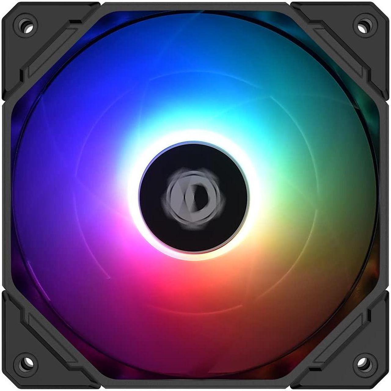 Main image of ID-COOLING NO-12015-XT ARGB Slim Low Profile Cooling Fan 4Pin PWM High Air Pressure,Low Noise&Big Airflow,For CPU&GPU&VGA cooler Black ARGB