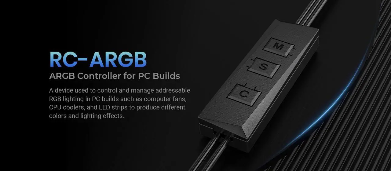 Alt view image 2 of 6 - ID-COOLING RC-ARGB ARGB Controller 3-Pin Connector Support Multiple ARGB Devices  for PC Builds