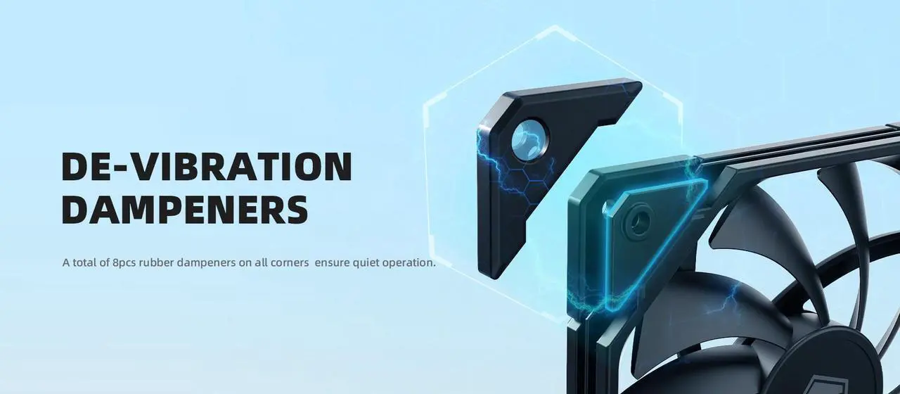Alt view image 2 of 7 - ID-COOLING TF-12015-K Slim Low Profile Cooling Fan 4Pin PWM High Air Pressure,Low Noise&Big Airflow,For CPU&GPU&VGA cooler Black Non-LED 3 Packs