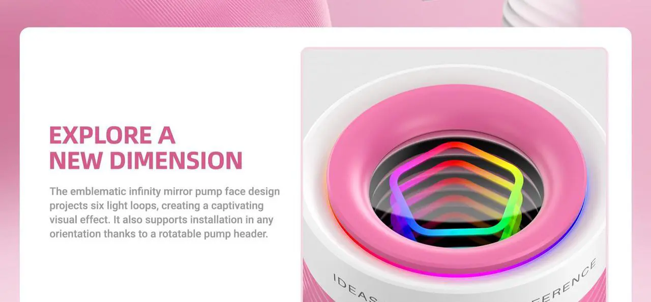 Alt view image 2 of 7 - ID-COOLING FX360-INF-PINK CPU Water Cooler 5V ARGB AIO Cooler 360mm CPU Liquid Cooler RGB Fan, Intel 1851/1700/1200/115X, AMD AMA&AM5