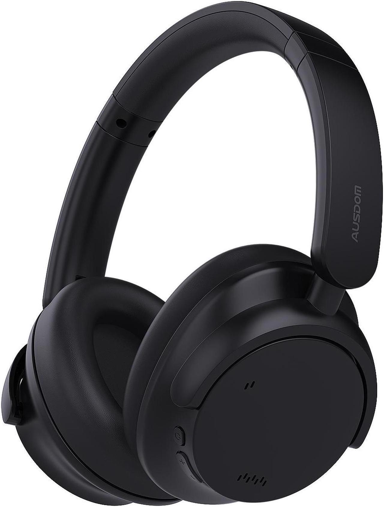 Main image of Ausdom E7 Pro Active Noise Cancelling Headphones Wireless Bluetooth ANC Over Ear Headphone with Deep Bass Microphone, 65H Playtime, Hi-Fi Audio, 3.5mm Jack, Fast Charging for Travel/Work