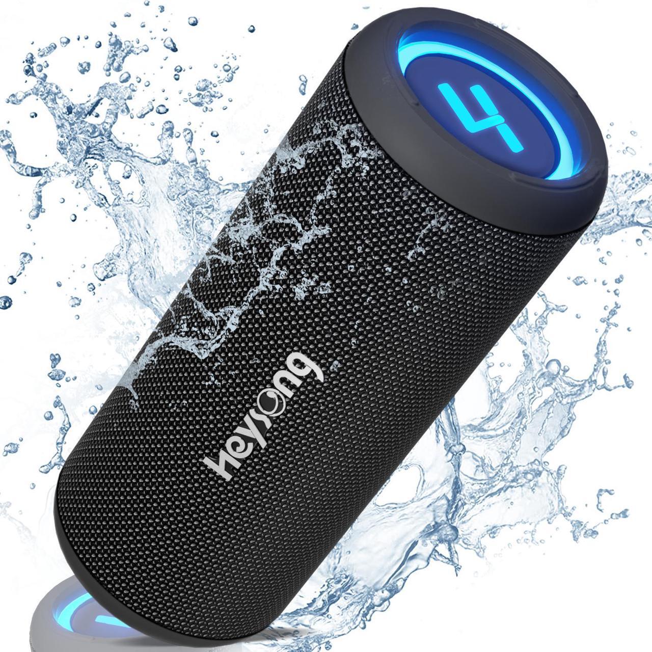 Main image of HEYSONG Waterproof Bluetooth Speaker, Portable Wireless Outdoor Speakers with 20W Loud Stereo Sound, Good Bass, IPX6 Speaker for Pool, Shower, Kayak, Beach Accessories, Gifts for Men Women