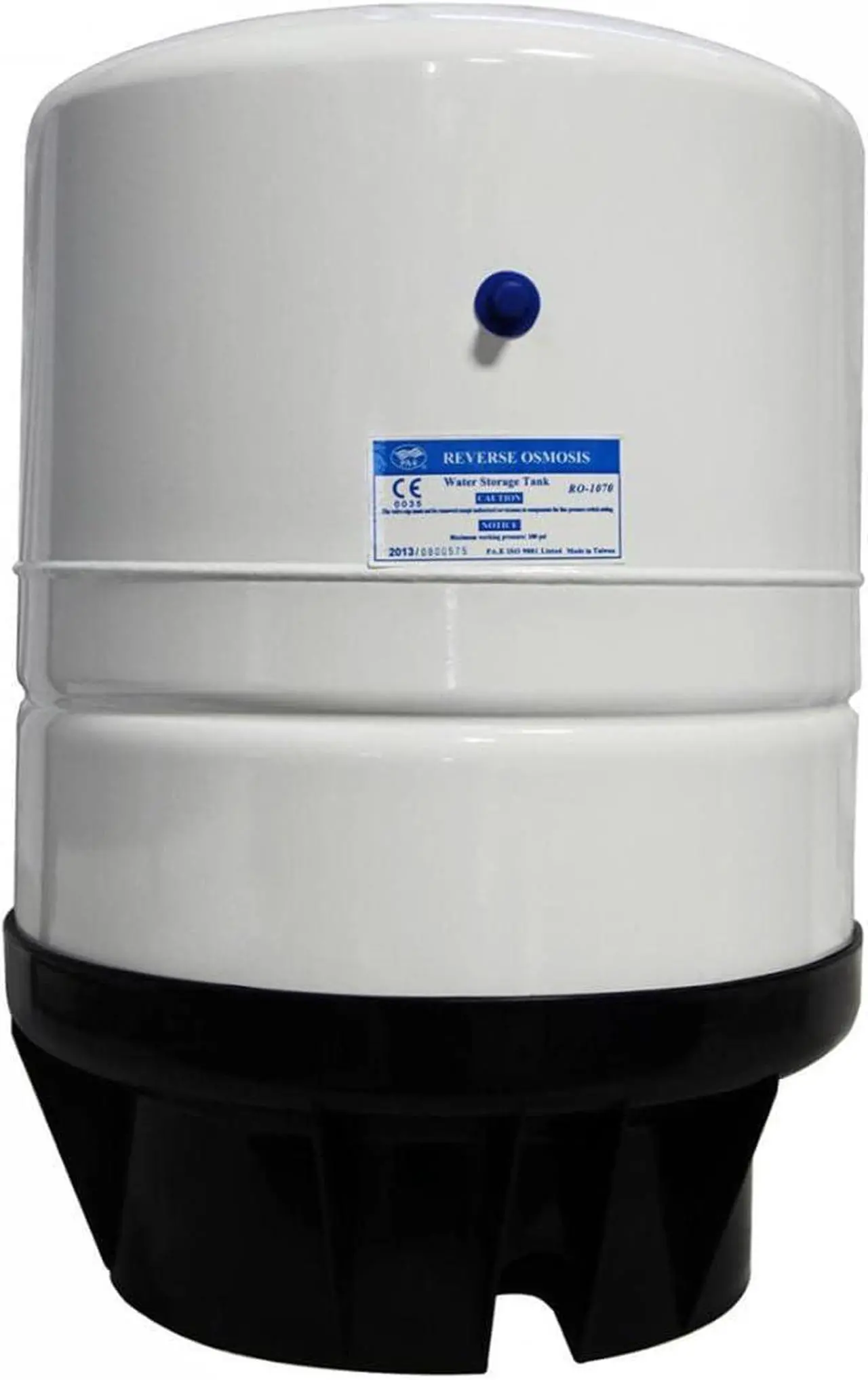 Main image of 14 Gallon Pre-pressurized Reverse Osmosis Water Storage Tank with 1/4" NPT Male Threaded Connection