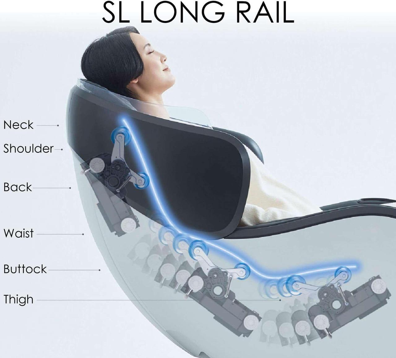 Alt view image 5 of 7 - Synca Wellness CirC 3 Zero Gravity SL Track Heated Massage Chair, HW - Massage & Relaxation (Brown)