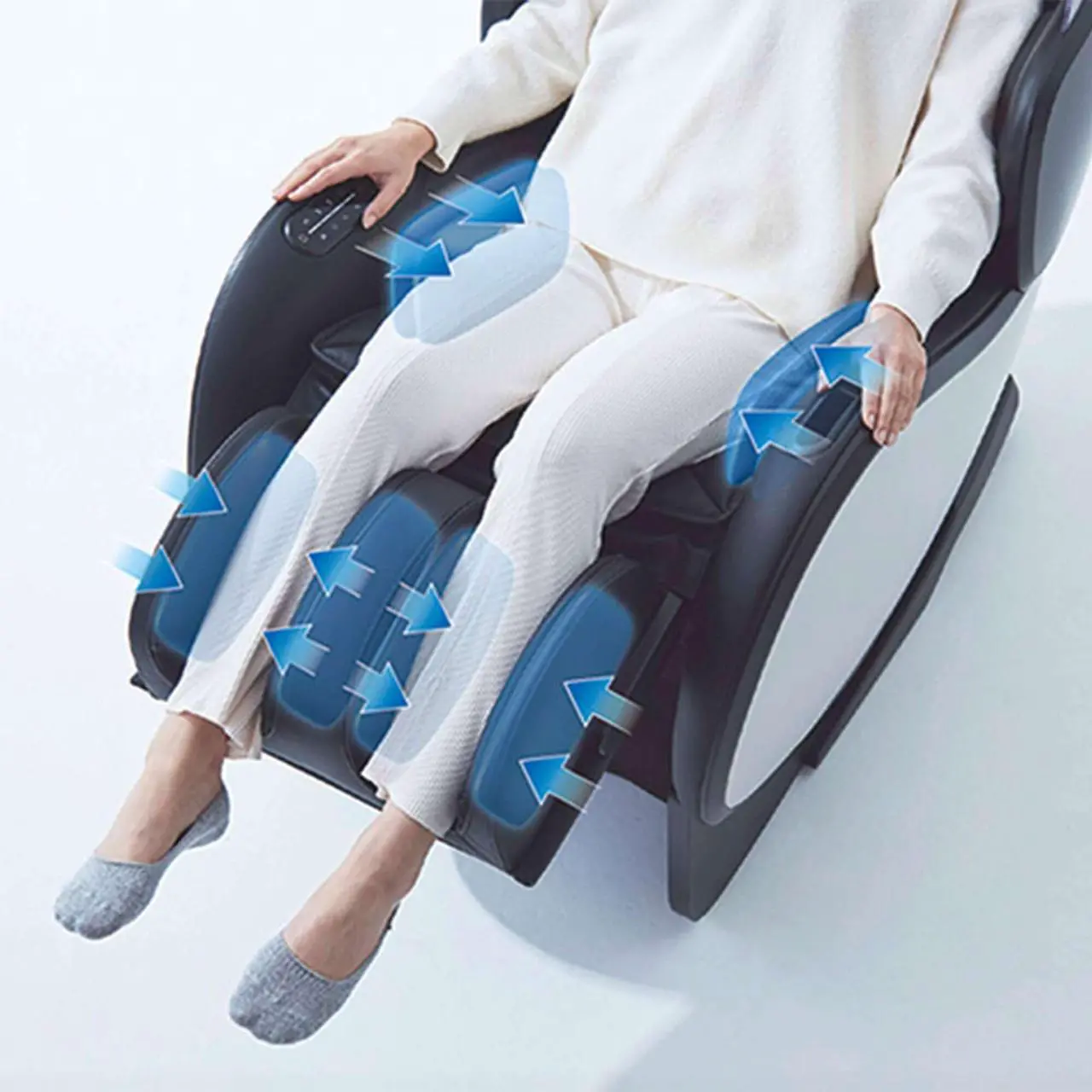 Alt view image 7 of 7 - Synca Wellness CirC 3 Zero Gravity SL Track Heated Massage Chair, HW - Massage & Relaxation (Beige)