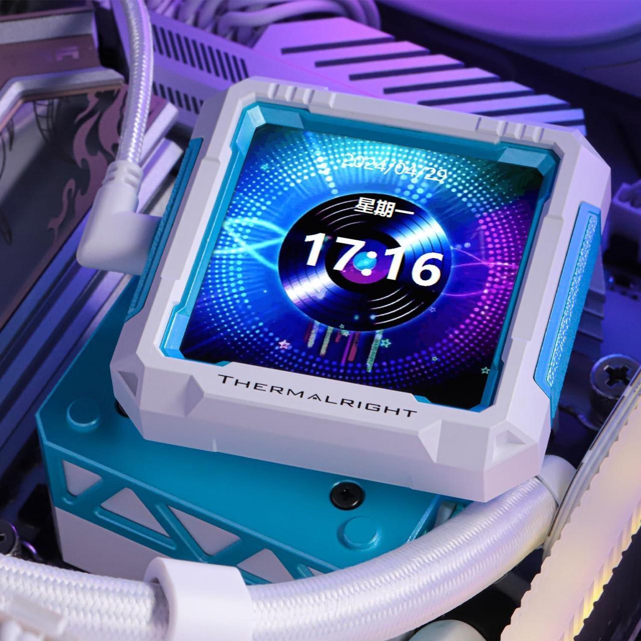 Alt view image 4 of 7 - Thermalright FW360 PRO White ARGB AIO CPU Liquid Cooler for Desktop - 2000RPM PWM Fans, with 2.73" LCD Display Screen, for AM4/AM5 & Intel LGA1150/1151/1200/2011/1700/1851