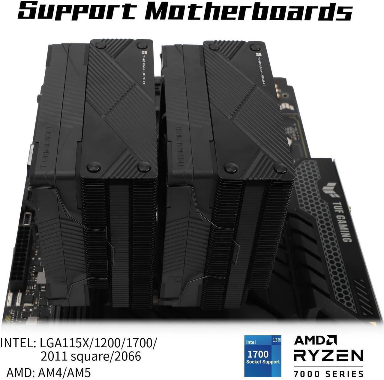 Alt view image 3 of 7 - Thermalright Phantom Spirit 120 EVO CPU Cooler,7×6mm Heat Pipes CPU Air Cooler,Dual PWM Fan Computer Cooling,2150RPM Speed,for AMD AM4 AM5/Intel 1700/1150/1151/1200/17XX/2011