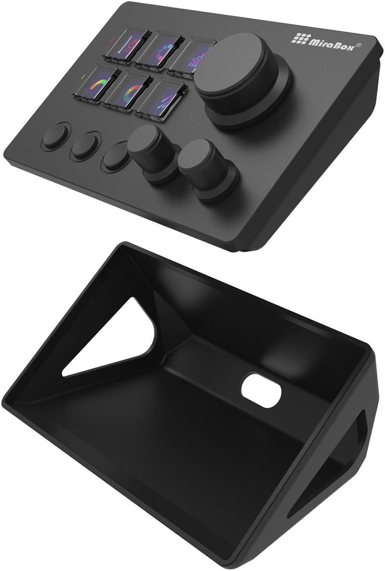 Alt view image 2 of 7 - iHTP LCD Shortcut Stream Controller, 6 macro keys, trigger actions in apps and software like OBS, Twitch, YouTube and more, works with Mac and PC Black N3