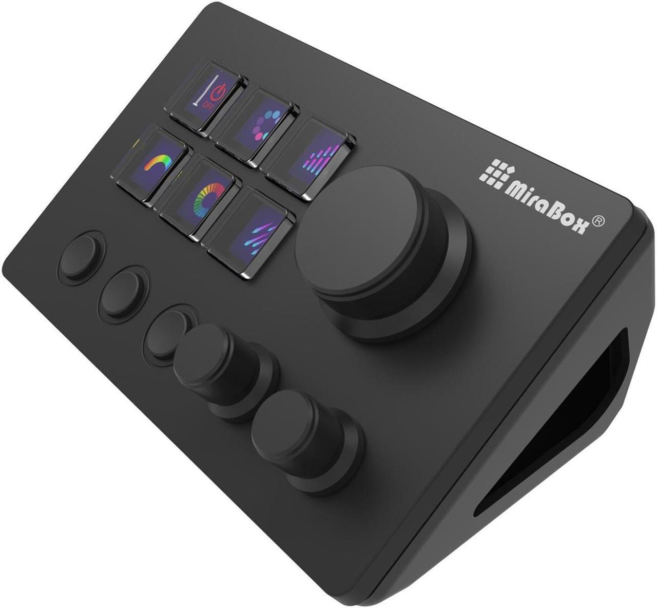 Alt view image 5 of 7 - iHTP LCD Shortcut Stream Controller, 6 macro keys, trigger actions in apps and software like OBS, Twitch, YouTube and more, works with Mac and PC Black N3