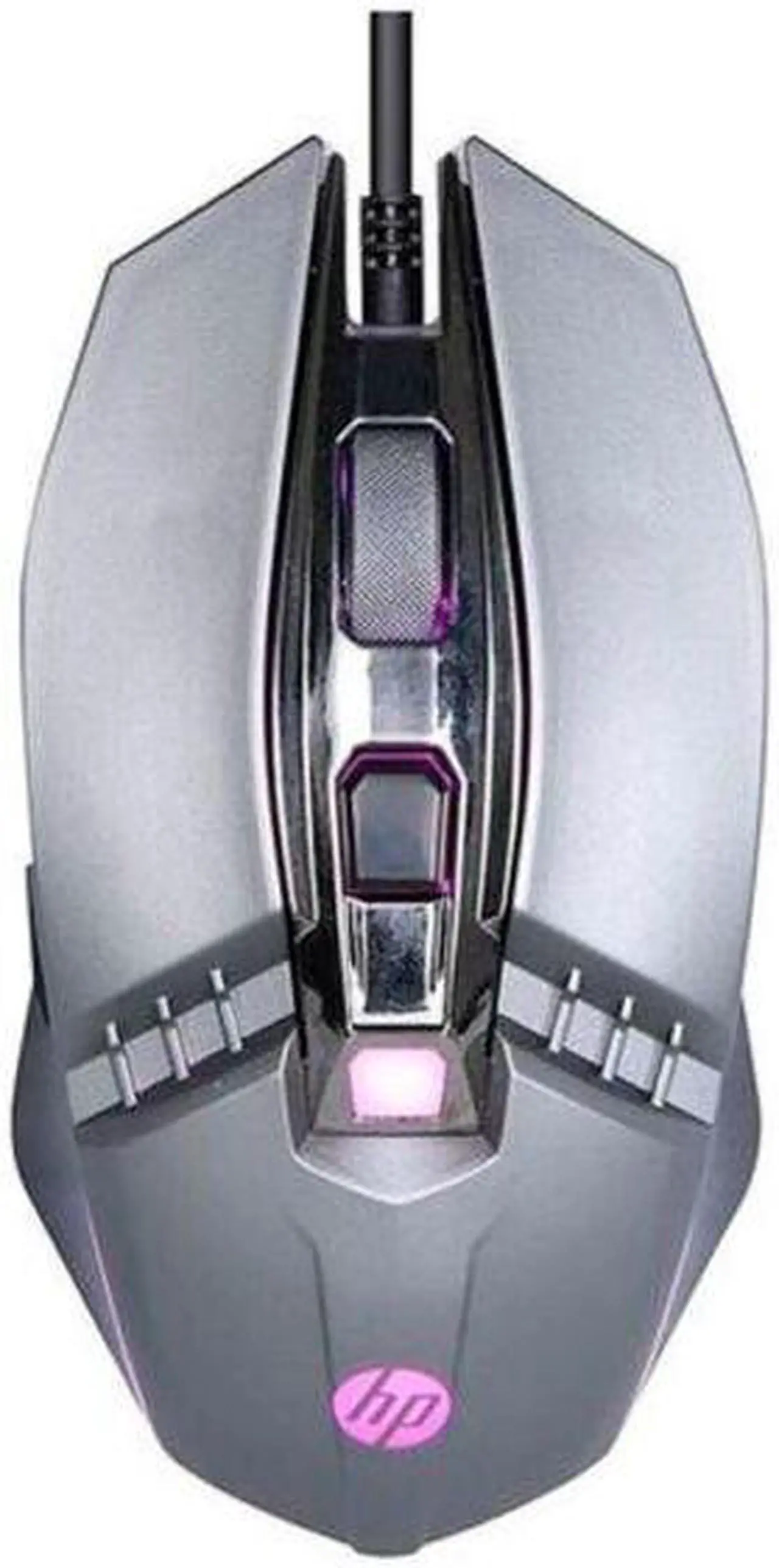 Alt view image 2 of 7 - HP M270 Gaming Mouse, 4 DPI settings, 6 buttons, Optical sensor, USB wired, LED lightning, Ergonomic design, USB wired, (BLACK/GUN METAL)