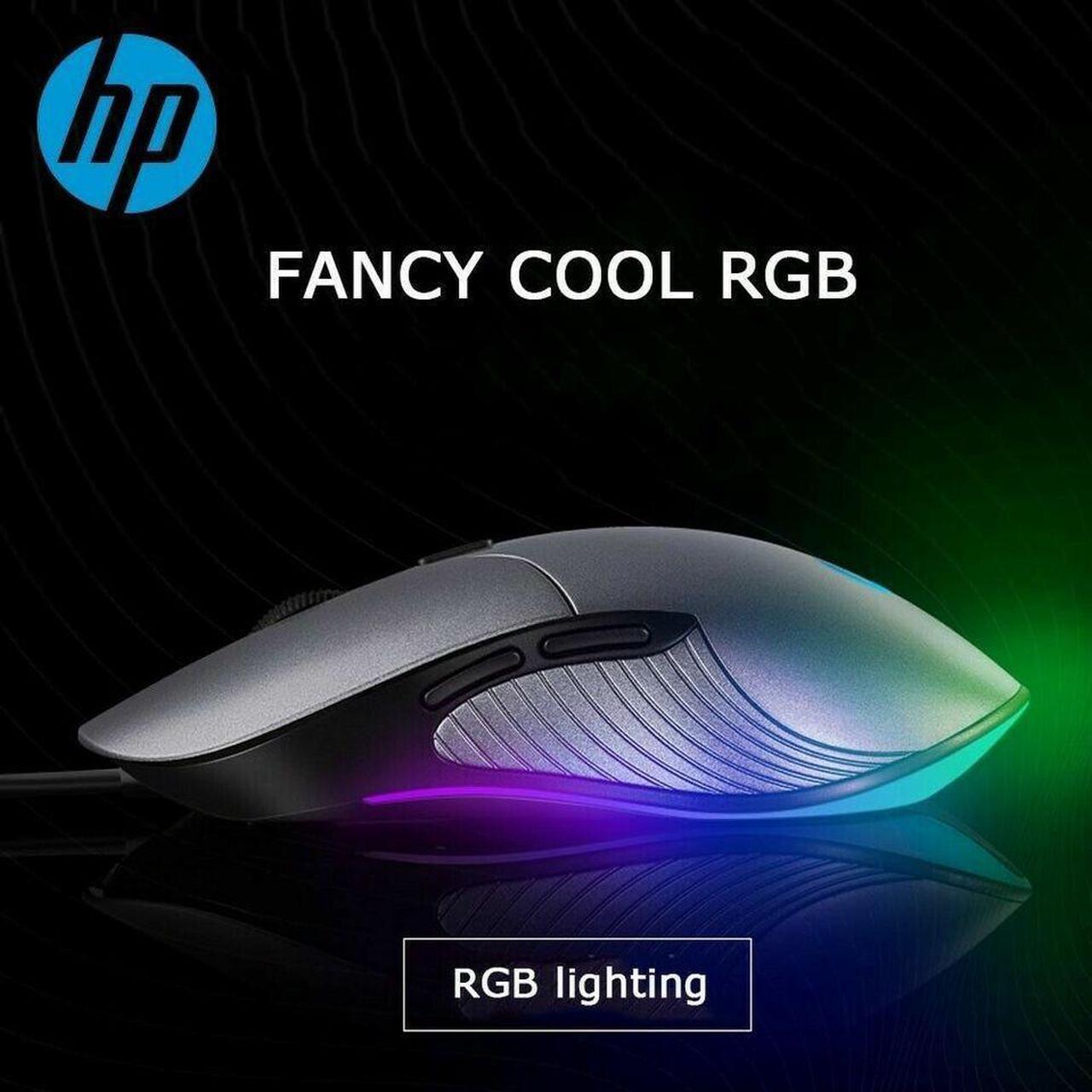 Alt view image 5 of 5 - HP M280 Gaming Mouse, USB wired, 4 DPI settings, 2400 max DPI, 6 buttons, High-end Optical sensor, Precise tracking, Ergonomic design, LED/RGB lightning, (BLACK/GUN METAL) colors