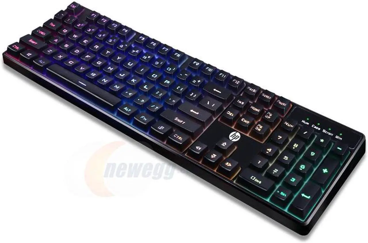 Main image of HP K300 (SPANISH) Mechanical Feeling, 19 anti-ghosting, Cool Exterior 7-colo0r Backlit Led Anti-splash Silent Wired Keyboard For Office And Game, Support PC and Laptop - Black