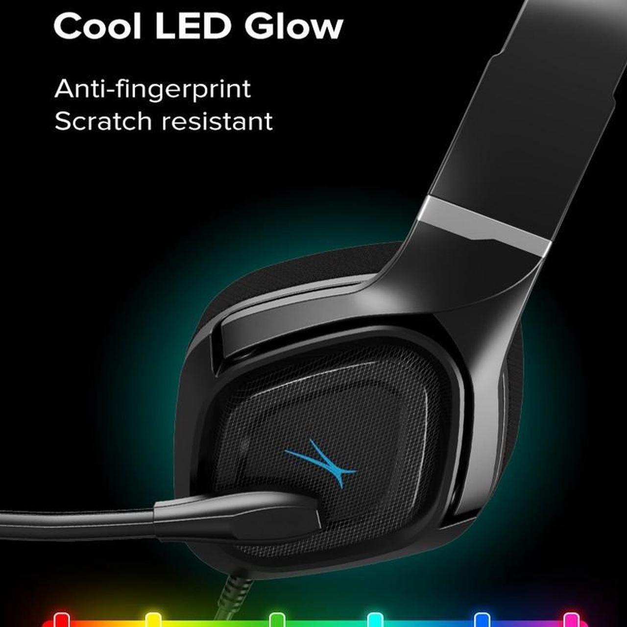 Alt view image 6 of 7 - Altec Lansing ALGH9604 Wired Gaming Headset, 3.5mm Jack/USB Wired, RGB, Cool LED Glow, 50mm Speakers
