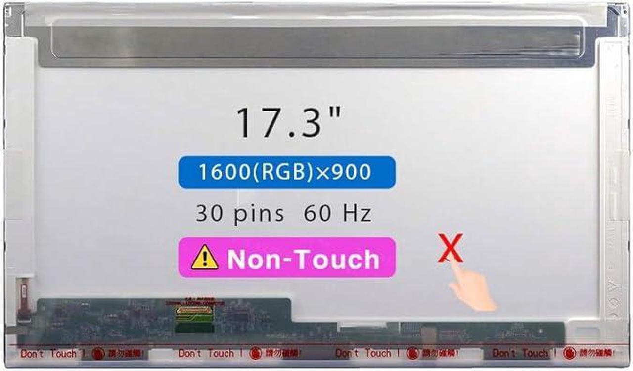Main image of Screen Replacement for Dell Inspiron 17 5755 5758 5759 LCD Display Panel 30 pin (HD+ 1600×900 Non-Touch)