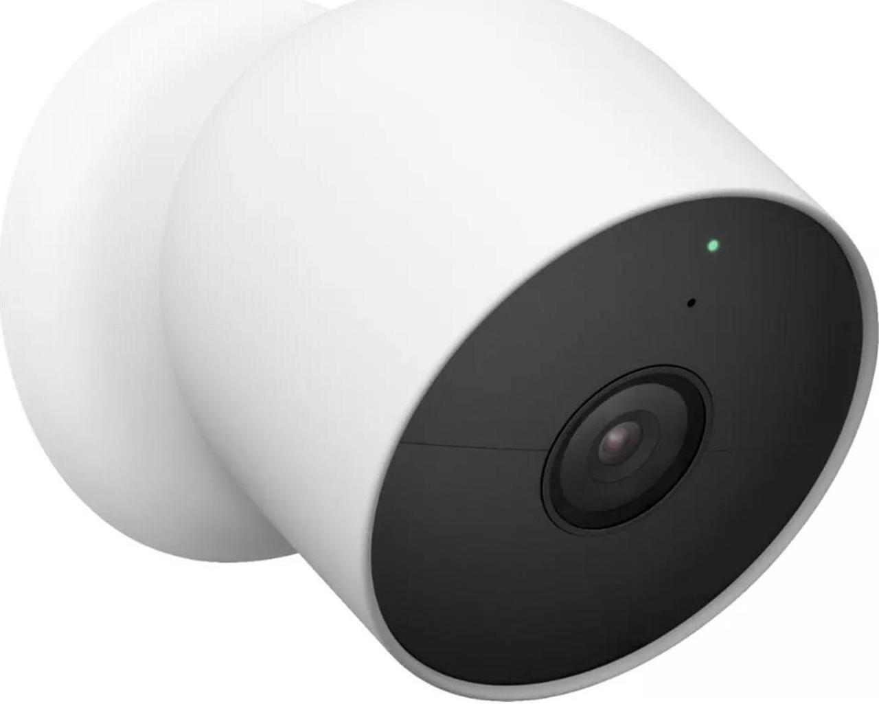 Alt view image 4 of 13 - Google Nest 1080p Indoor/Outdoor Battery-Operated Security Camera 2nd Gen - 3 Pack, White