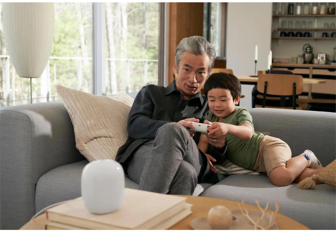 Alt view image 5 of 6 - Google Nest Wifi Pro 6e AXE5400 Mesh Router, Snow - Certified Refurbished - Grade A