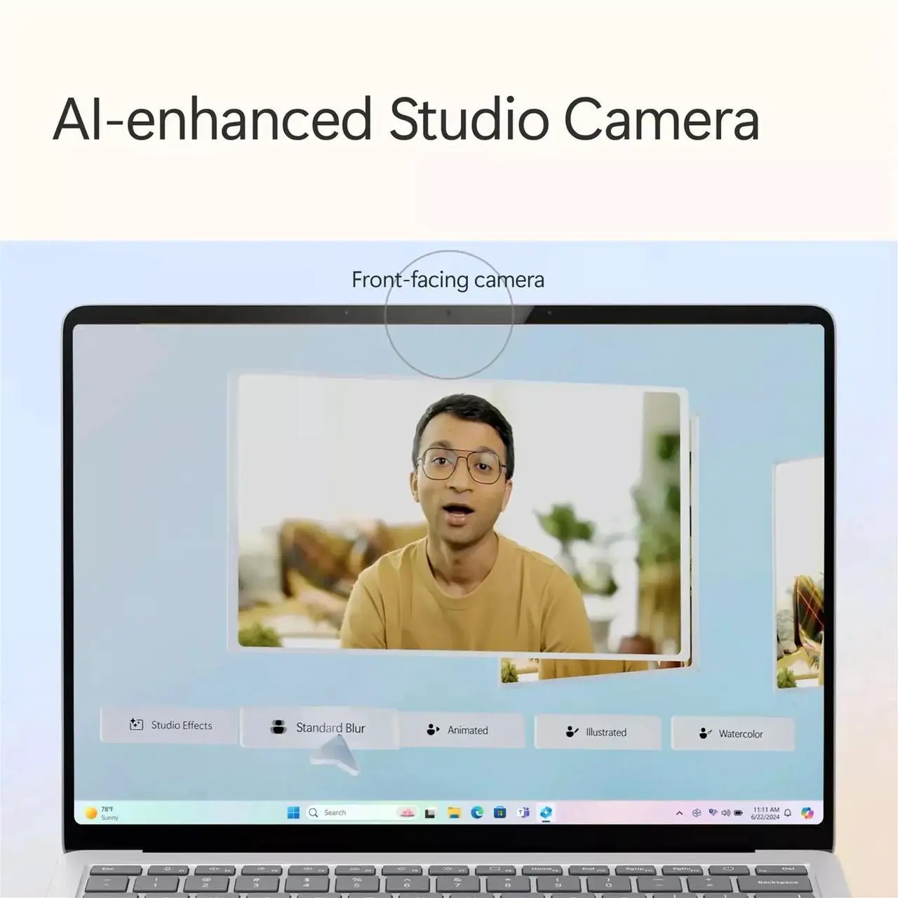 Alt view image 4 of 6 - Microsoft Surface Laptop 7 Copilot+PC 13.8" Touch Snapdragon X Plus 16GB RAM 512GB SSD, Platinum