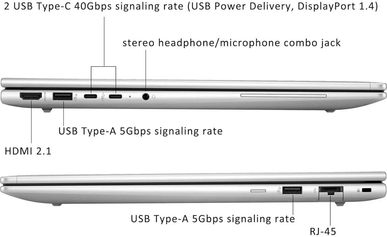 Alt view image 4 of 6 - HP EliteBook 655 G11 16" Notebook - AMD Ryzen 7 7735U 2.7GHz - 32GB RAM - 256GB SSD - Windows 11 Pro - Silver   BT0Y2U8#ABA