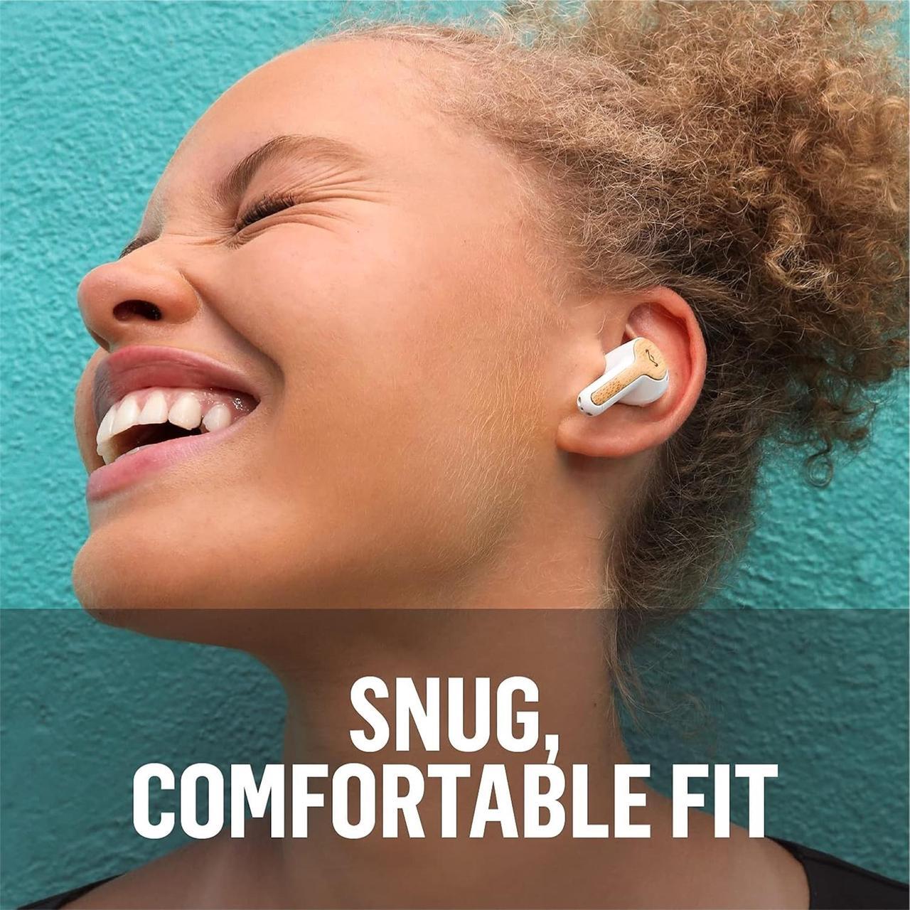 Alt view image 6 of 6 - House of Marley Rebel True Wireless Earbuds in-Case Charging & Mic Bluetooth 8H Battery Life Cream
