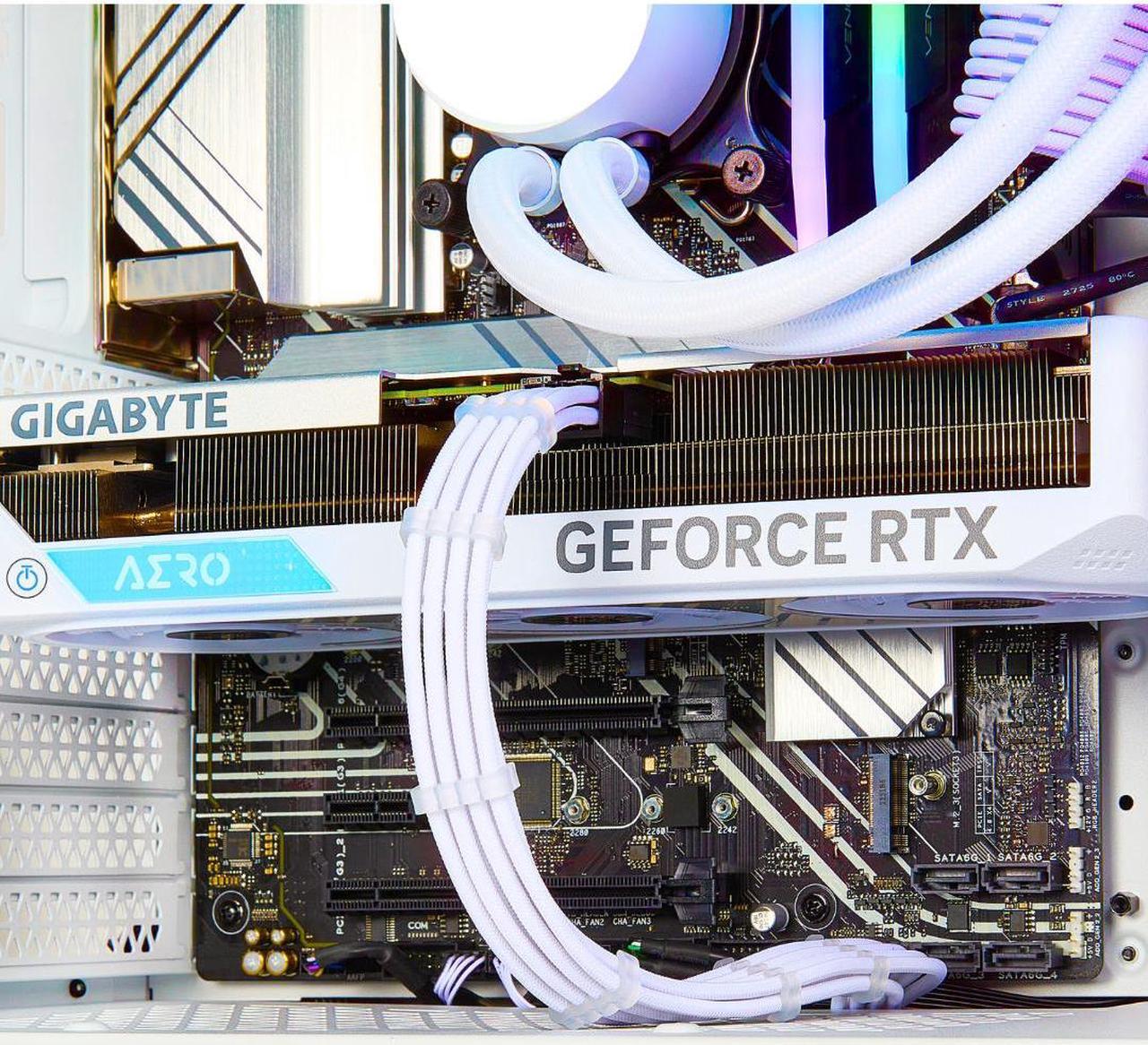 Alt view image 6 of 6 - TECHNOID Snow White PC - Ryzen 7 7800X3D - RTX 4080 SUPER - 32GB DDR5 - 2TB SSD - Win 11 PRO