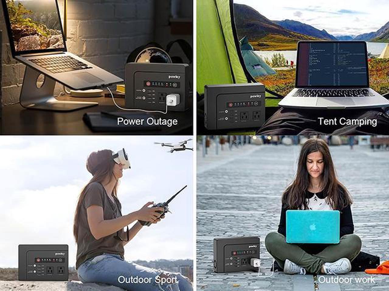 Alt view image 5 of 7 - 200W 146Wh Portable Power Station with 110V AC Outlet 39,600mAh Lithium Battery Bank Power Pack For Laptop Phone Tablet Camera Charger Outdoor Camping RV Travel Road Trip Home Office Emergency
