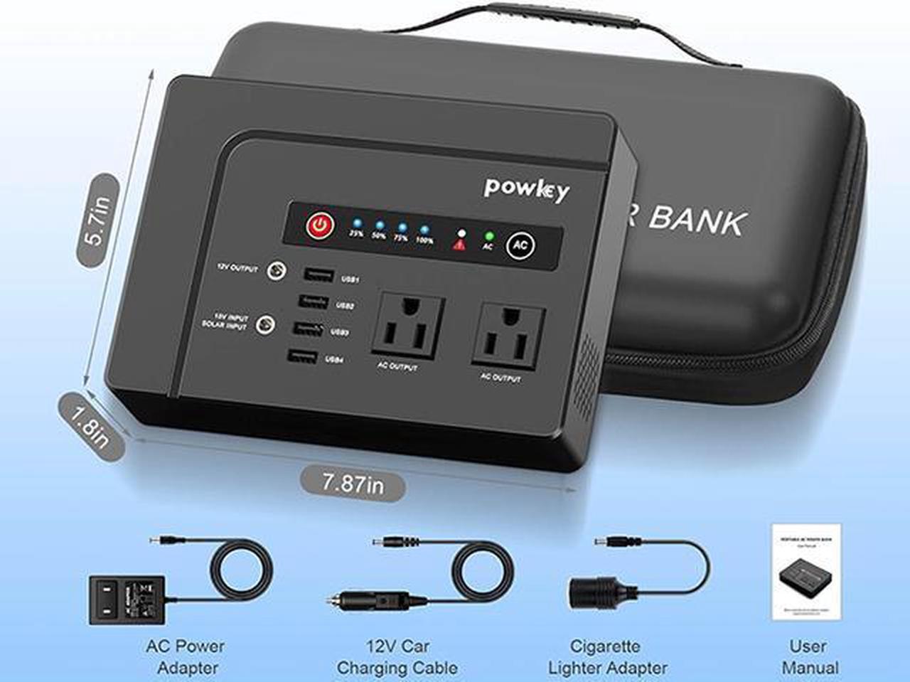 Alt view image 6 of 7 - 200W 146Wh Portable Power Station with 110V AC Outlet 39,600mAh Lithium Battery Bank Power Pack For Laptop Phone Tablet Camera Charger Outdoor Camping RV Travel Road Trip Home Office Emergency