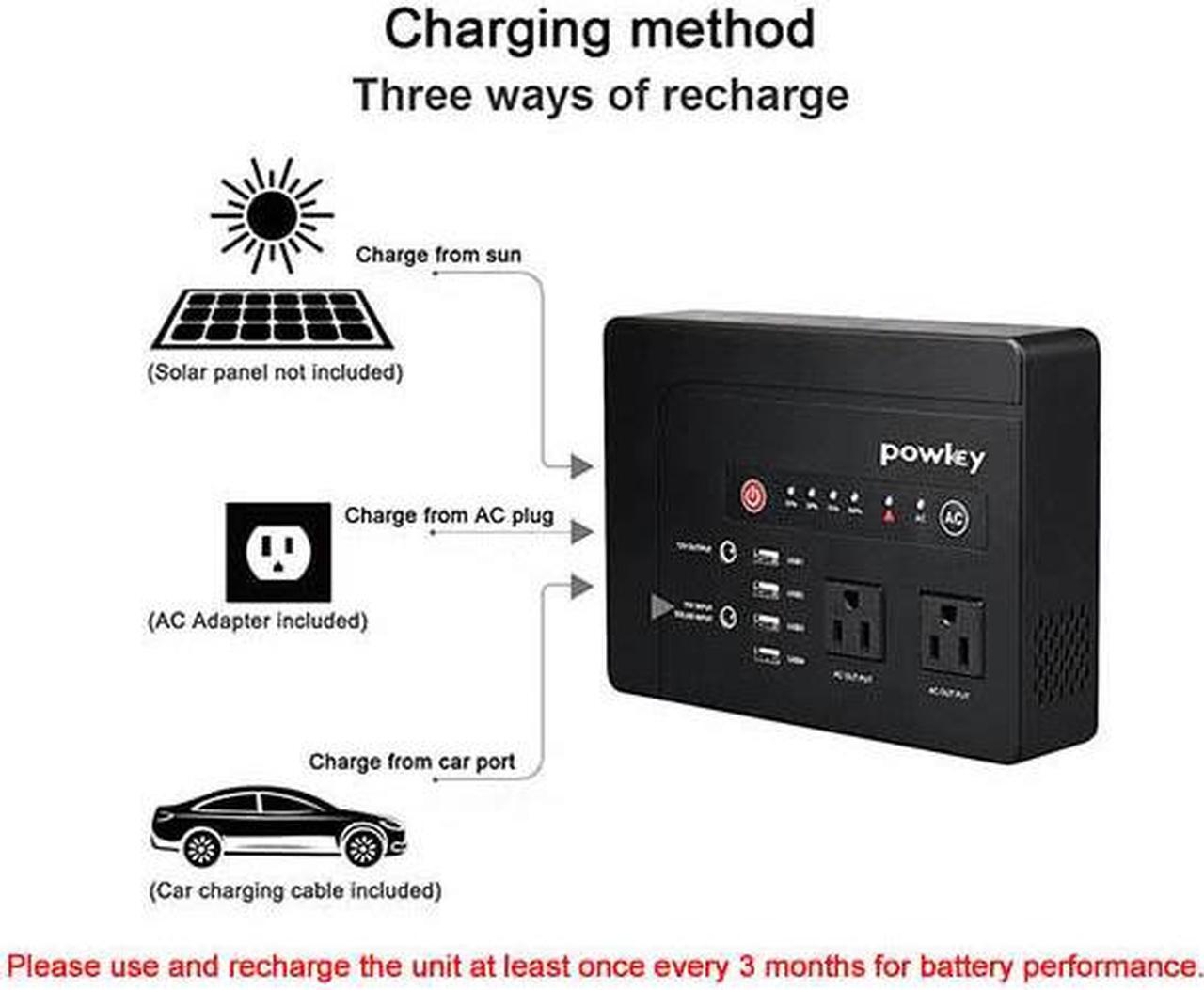 Alt view image 7 of 7 - 200W 146Wh Portable Power Station with 110V AC Outlet 39,600mAh Lithium Battery Bank Power Pack For Laptop Phone Tablet Camera Charger Outdoor Camping RV Travel Road Trip Home Office Emergency