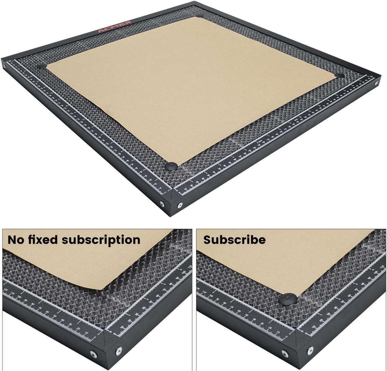 Alt view image 7 of 7 - ACMER E10 Honeycomb Laser Bed , aluminum panel-equipped cutting surface designed for laser engraving and cutting machines, Fast Heat Dissipation and Desktop Protection
