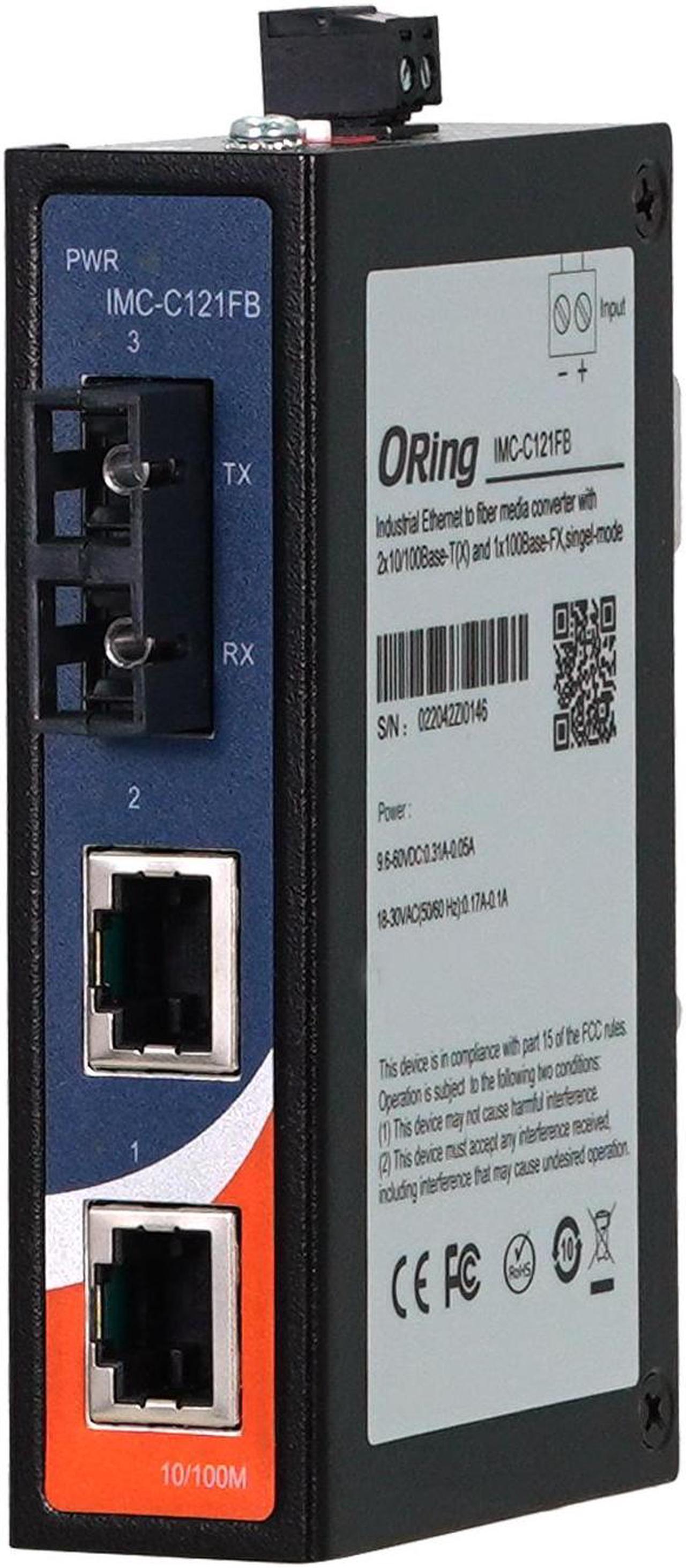 Main image of ORing IMC-C121FB-MM-SC -  Industrial Ethernet to Fiber Media Converter