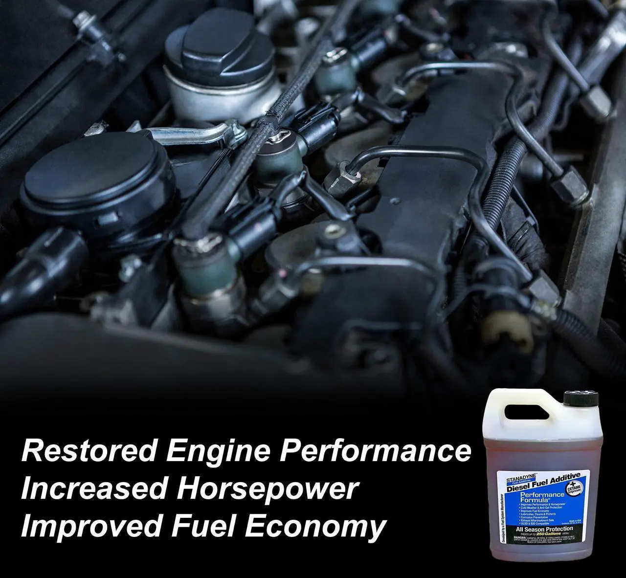 Alt view image 7 of 7 - Stanadyne Performance Formula Diesel Fuel Additive 2 Pack of 1/2 Gallon Jugs - Part # 38566